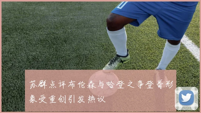 苏群点评布伦森与哈登之争登哥形象受重创引发热议